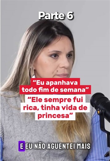 Camila conta como as agressões se tornaram parte da rotina. Segundo ela, todos os finais de semana ela apanhava. Em poucos meses, a violência escalou a níveis extremos: mandíbula quebrada, costela fraturada e braço quebrado. #dandovoz #cortespodcast #historiasreais #terapia #crimes