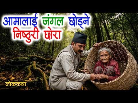 आमालाई जंगल छोड्ने निष्ठुरी छोरा [AAMA CHHORA] Nepali Lok Katha / Nepali Folk Stroy / Nepali Katha