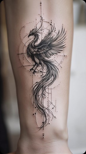 7.6K views · 145 reactions | Rising from the ashes, reborn in ink‍ #tattooaiapp #phoenix #phoenixtattoo #tattoo #backtattoo #tattooideas #tattootok #tattootiktok #ink #aiart #aigenerated | Tattoo AI | Facebook