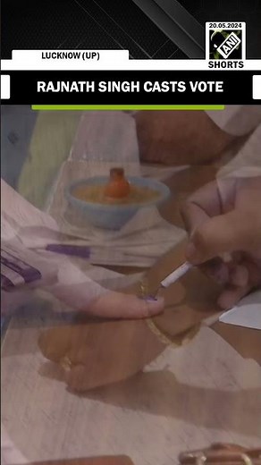 Defence Minister Rajnath Singh casts vote in Lucknow | Lok Sabha Elections 2024 phase 05