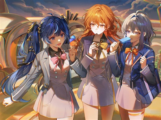 黎那汐塔角色的研学旅行｜图源画师：S2_Datsha，MYwhat_，pong__o0