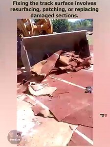 8.9K views · 43 reactions | Athletics Track Trace Repair: Transforming Worn-Out Surfaces into Olympic Standards, #athleticstrackrepair | Fun club | Facebook