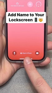 Here’s how you can add your name or any text you’d like to the bottom of your lockscreen 📱🤯 #iphonetips #iphonetricks #lifetips #lifehacks | Amin Tips