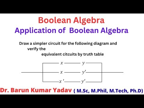 Boolean Algebra | application of Boolean algebra | switching circuit | part 12 |