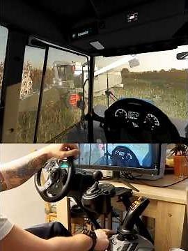 Farming Simulator MTZ 2022 double Fortschritt trailer Steering Wheel Manual Gearbox Farmstick #dkgc
