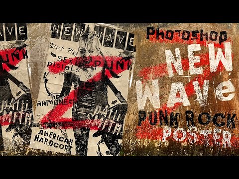 Photoshop: How to Design and Create a Vintage1970s, NEW WAVE, PUNK-ROCK Poster