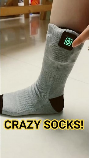 These Heated Socks Are CRAZY! 😱🔥 Must-Try Winter Gadget! #shorts
