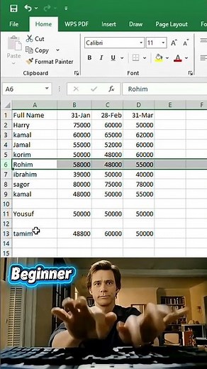 Beginner vs Expert in Excel 🔥 | Delete Multiple Rows at Once | Office Excel Pro