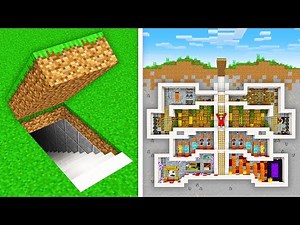 How To Build A Modern Secret Underground Base in Minecraft