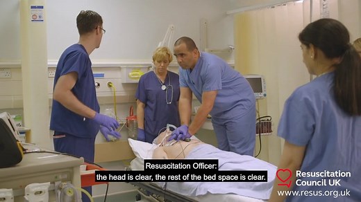 RCUK - Cardiac arrest scenario - manual defibrillator