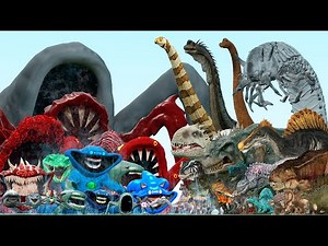 ALL DEEP SEA EATER MONSTERS VS BRACHIOSAURUS, T-REX AND DEATHWORM DINOSAURS (Garry's Mod)