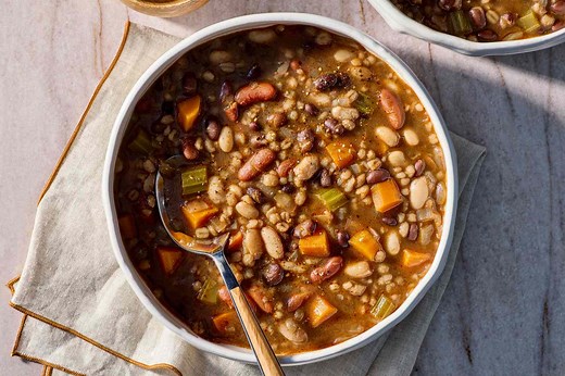 Three-Bean & Barley Soup