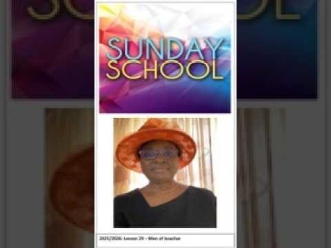 2025 2026 Sunday School Lesson 29 - Men of Issachar