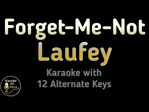 Laufey - Forget-Me-Not Karaoke Instrumental Lower Higher Male & Original Key