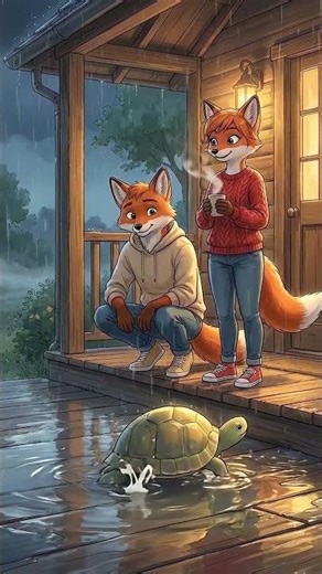 The Turtle Who Walked Through the Rain 🐢🌧️ | Cozy Ghibli ASMR