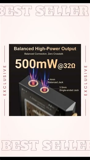 Oilsky 160GB HiFi Hi-Res Audio Player, Bluetooth and WiFi, 4.4mm Balanced, Dual ESS DAC, 4.02" Di...