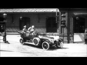 Visit of Russian Czar Nicholas II to Germany, meeting with Kaiser Wilhelm II HD Stock Footage