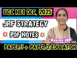 JRF Strategy + Updated Notes UGC NET Dec 2025 By Ravina #ugcnet #ugcnetpaper1 #ugcneteducation