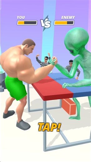 💪 Muscle level 2 Man vs Alien 👽 | Epic Arm Wrestling Battle 💥 | Who Will Win? 😱🔥