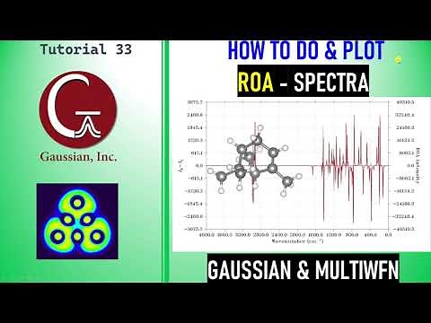 How to perform and plot ROA spectrum using Gaussian 09W and Multiwfn | Raman Optical Activity (ROA)