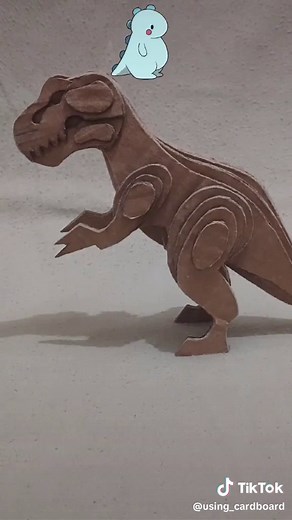 DIY Cardboard T-Rex Craft for Dinosaur Lovers