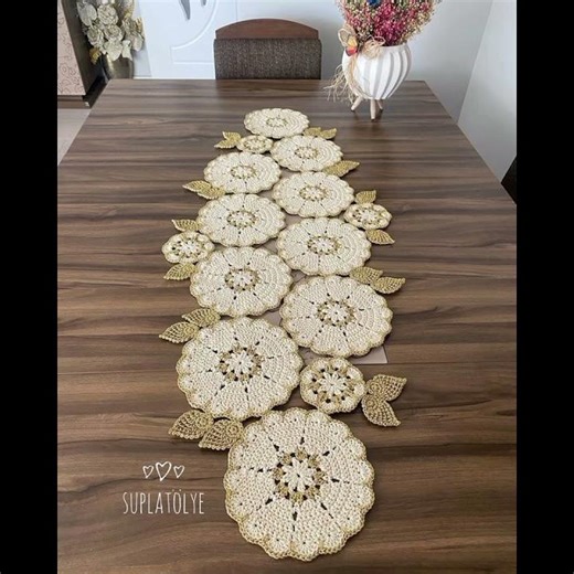 1Luxury Crochet Table Runners for Dining TablesTrending Crochet Table Runner PatternsModern ideaseas