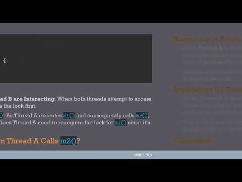 Understanding the Concept of Reentrancy in Synchronized Methods in Java
