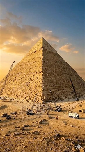 Great Pyramid Upgrade#timelapse #transformation #beforeandafter #aiart #construction #futuristic
