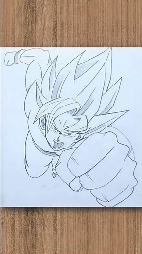 How to Draw Goku Full Body #drawing #anime #art #sketch #shorts