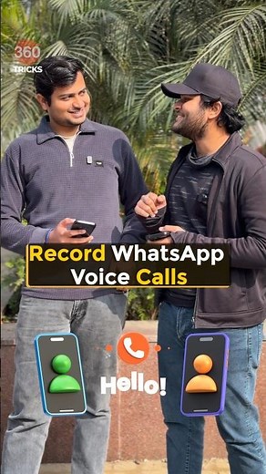 Record WhatsApp voice calls #shorts #record #callrecording #tipsandtricks #howto #whatsapp #techtips
