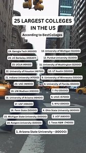 49K views · 28 reactions | Here is the 25 largest colleges in the US! Is your school on the list? #university #collegelife #facts #education #college #students #BacktoSchool | Humans of University | Facebook