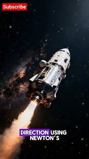 How Rockets Steer in Space#RocketScience#SpaceEngineering#HowItWorks#shorts