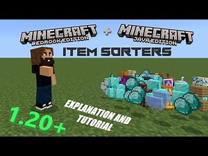 Easy Item Sorter Tutorial Minecraft 1.20+ Java and Bedrock