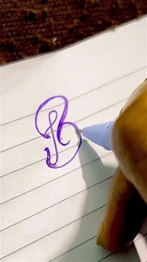 How to write letter B #shorts #penpointarts #calligraphy