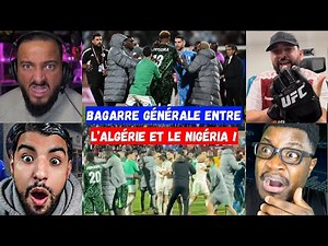 🚨 ALL-OUT BRAWL BETWEEN ALGERIA AND NIGERIA AT THE END OF THE MATCH 🔥