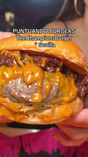estas fueron TODAS las burgers que probé en @TheChampionsBurger SEVILLA 🍔❤️‍🔥✨ para gustos los colores (y las burgers) así que estas son mis puntuaciones y lo que más y menos me gustó de cada una🙌🏼 🗓️ hasta el 9 de junio 🎫 compra tu entrada online antes de ir y la entrada te incluye la bebida y el vaso recargable 🍔 todas las burgers tienen un precio de 12,5€ #parati #sevilla #burger #hamburguesa #thechampionsburger #tcb #mejorburger #burgers