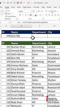 Lesson-61 | Excel for beginner to advance | search data in excel by id | remove errors in excel