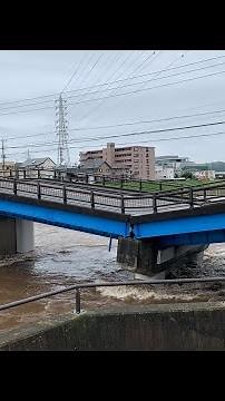 【静岡県沼津市】2021年7月3日10時ごろの黄瀬川の様子【黄瀬川大橋】