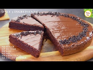 3 ingredients moist CHOCOLATE CAKE in 15 minutes | LockDown Cake Recipe by Tiffin Box | Eggless Cake