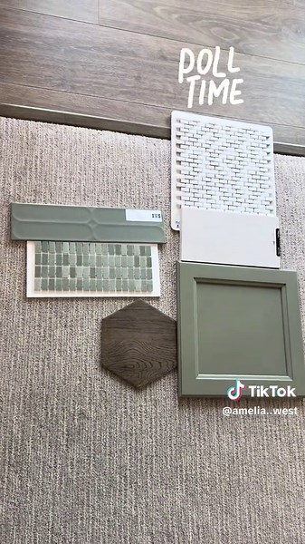 One of the guest bathrooms for a model home, are we filling the dark green? Or the light green? #interiordesign #modelhome #bathroom #green