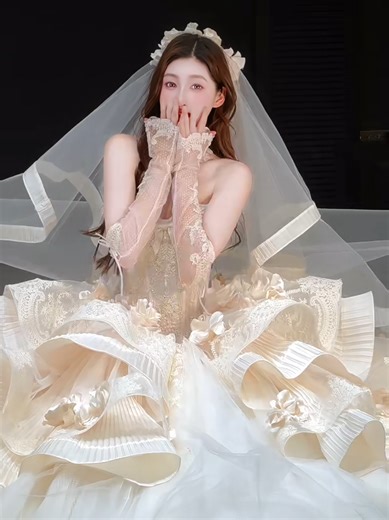 Elegant Princess Bridal Gown ✨👰‍♀️ Step into a fairytale with this elegant princess bridal gown ✨ Soft lace, dreamy layers, and a timeless bridal vibe 👰‍♀️💍 Perfect inspiration for brides-to-be 🤍 Follow for more bridal fashion & wedding looks 💕 #BridalLook #PrincessBride #WeddingDress #BridalGown #BrideToBe