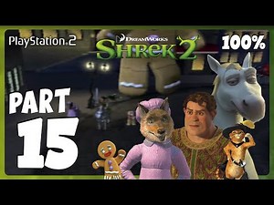 Shrek 2 (PS2) - Part 15 'Level 10: Cookie,. Cookie' 100% HD Co-Op Walkthrough - No Commentary
