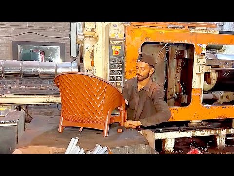 How to Make Plastic Chair in Factory | Injection Molding Machine | Manufacturing Process