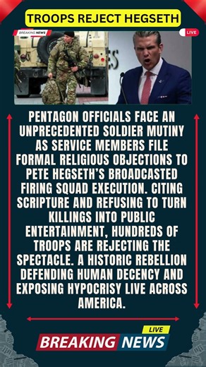 US Troops Openly Defy Pete Hegseth By Refusing Orders For Livestreamed Firing Squad Show