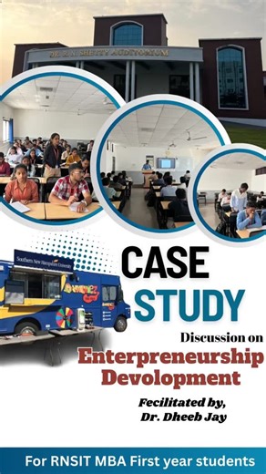 RNSIT - MBA on Instagram: "An engaging case study discussion was held for the MBA 1st semester students. This session allowed students to analyze how a small “Munchiez” food truck Can work by applying a classroom concept to a real- world business run by students. It teaches teamwork, leadership, and decision-making through real challenges like profits, losses, and operations. This case shows how true learning happens when theory meets practical applications. This learning was facilitated by Dr. 