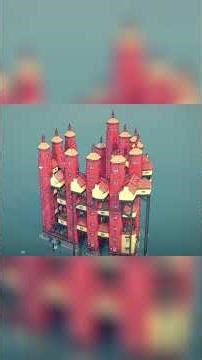 Watch This EPIC Floating Castle Build Itself From Scratch! #shorts