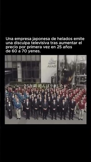 A Japanese ice cream company apologized on TV after raising prices for the first time in 25 years.