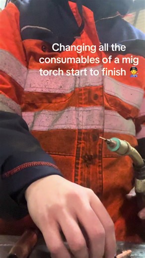 How to change parts of a mig gun. #welding #mig #weldinglife
