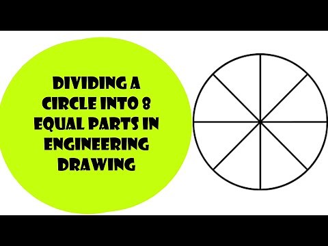 HOW TO DIVIDE A CIRCLE INTO 8 EQUAL PARTS