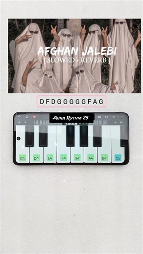 Afghan Jalebi (Slowed + Reverb) - Mobile Piano Cover 🎹 | Easy Tutorial @Piano